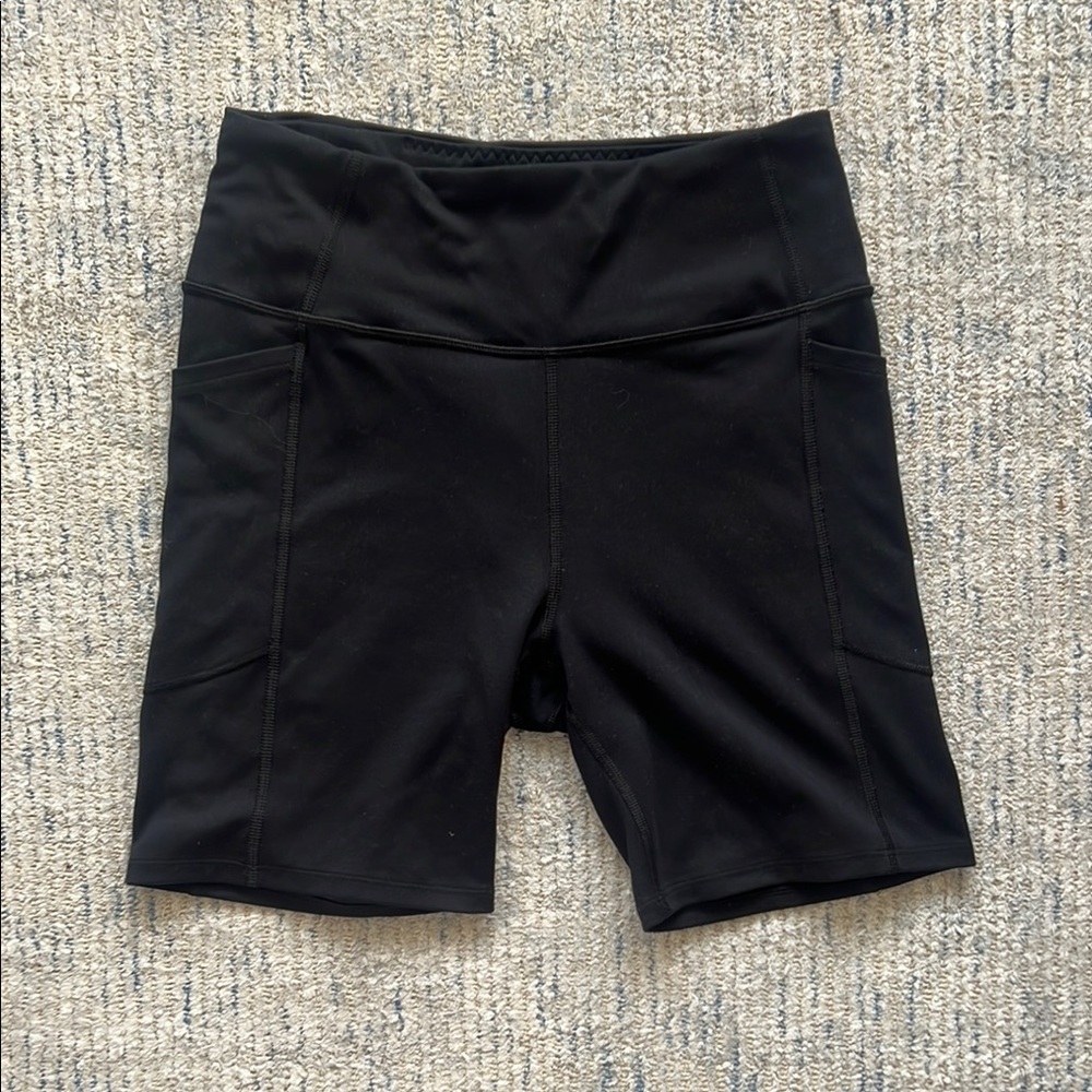Victoria's Secret Black Bike Shorts High-Waisted Athletic